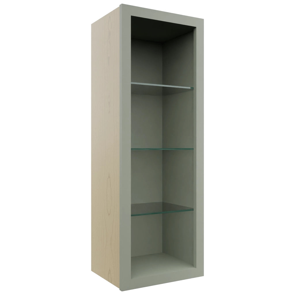 Fabuwood Pistachio Green NDW1542 Wall Standard No Door Cabinet, Front View