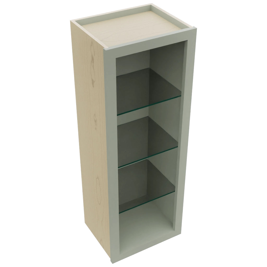 Fabuwood Pistachio Green NDW1542 Wall Standard No Door Cabinet, Top View