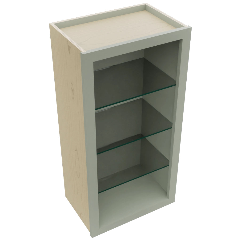 Fabuwood Pistachio Green NDW1836 Wall Standard No Door Cabinet, Top View