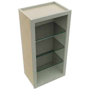 Fabuwood Pistachio Green NDW1836 Wall Standard No Door Cabinet, Top View