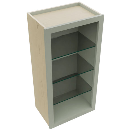 Fabuwood Pistachio Green NDW1836 Wall Standard No Door Cabinet, Top View