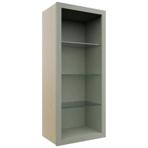Fabuwood Pistachio Green NDW1842 Wall Standard No Door Cabinet, Front View