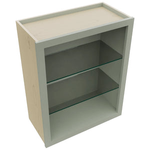 Fabuwood Pistachio Green NDW2430 Wall Standard No Door Cabinet, Top View