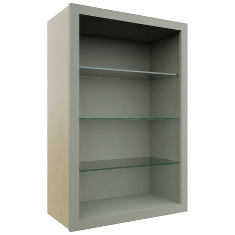 Fabuwood Pistachio Green NDW2436 Wall Standard No Door Cabinet, Front View