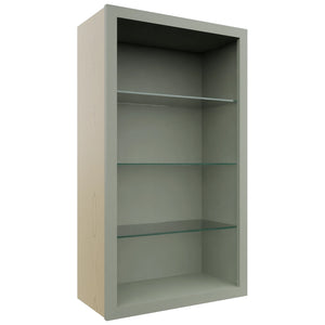 Fabuwood Pistachio Green NDW2442 Wall Standard No Door Cabinet, Front View