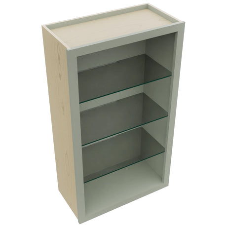 Fabuwood Pistachio Green NDW2442 Wall Standard No Door Cabinet, Top View