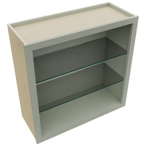 Fabuwood Pistachio Green NDW3030 Wall Standard No Door Cabinet, Top View