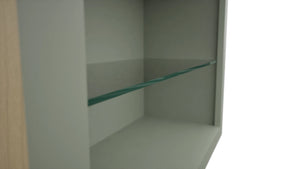 Fabuwood Pistachio Green NDW3030 Wall Standard No Door Cabinet, Detail View