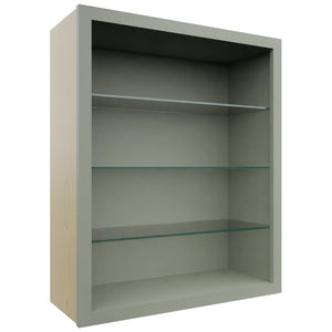 Fabuwood Pistachio Green NDW3036 Wall Standard No Door Cabinet, Front View
