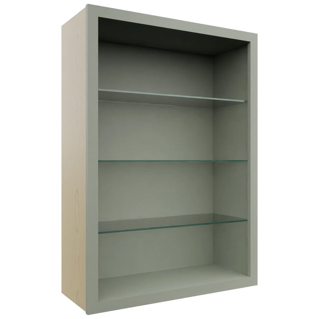 Fabuwood Pistachio Green NDW3042 Wall Standard No Door Cabinet, Front View