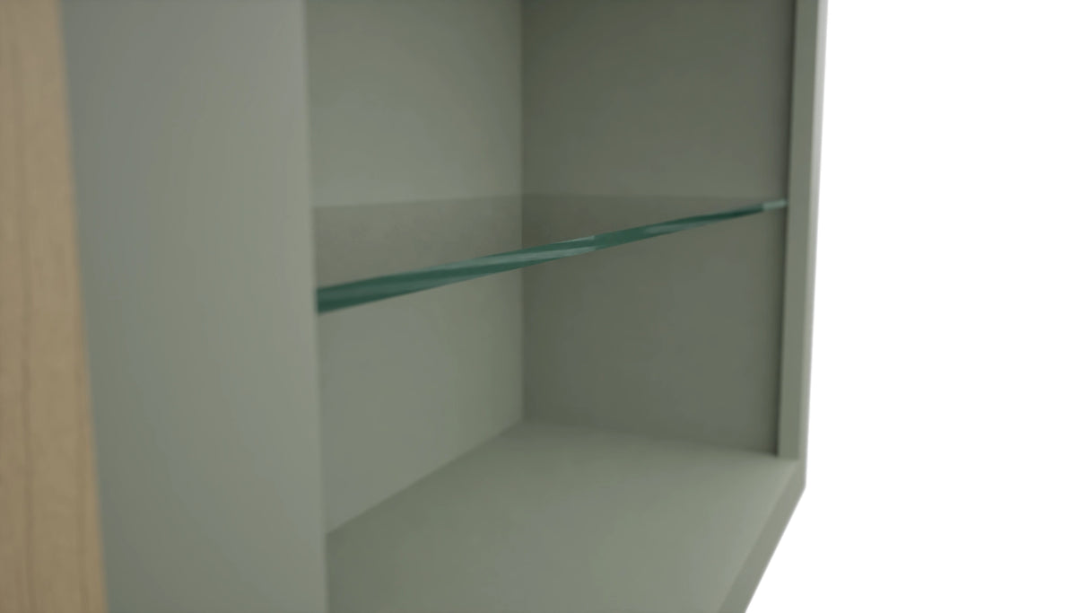 Fabuwood Pistachio Green NDW3042 Wall Standard No Door Cabinet, Detail View