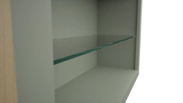 Fabuwood Pistachio Green NDW3630 Wall Standard No Door Cabinet, Detail View