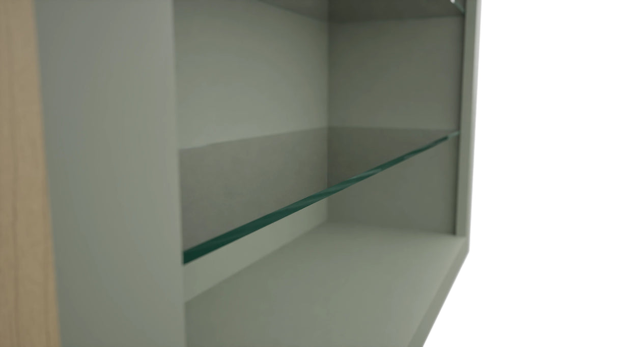 Fabuwood Pistachio Green NDW3636 Wall Standard No Door Cabinet, Detail View