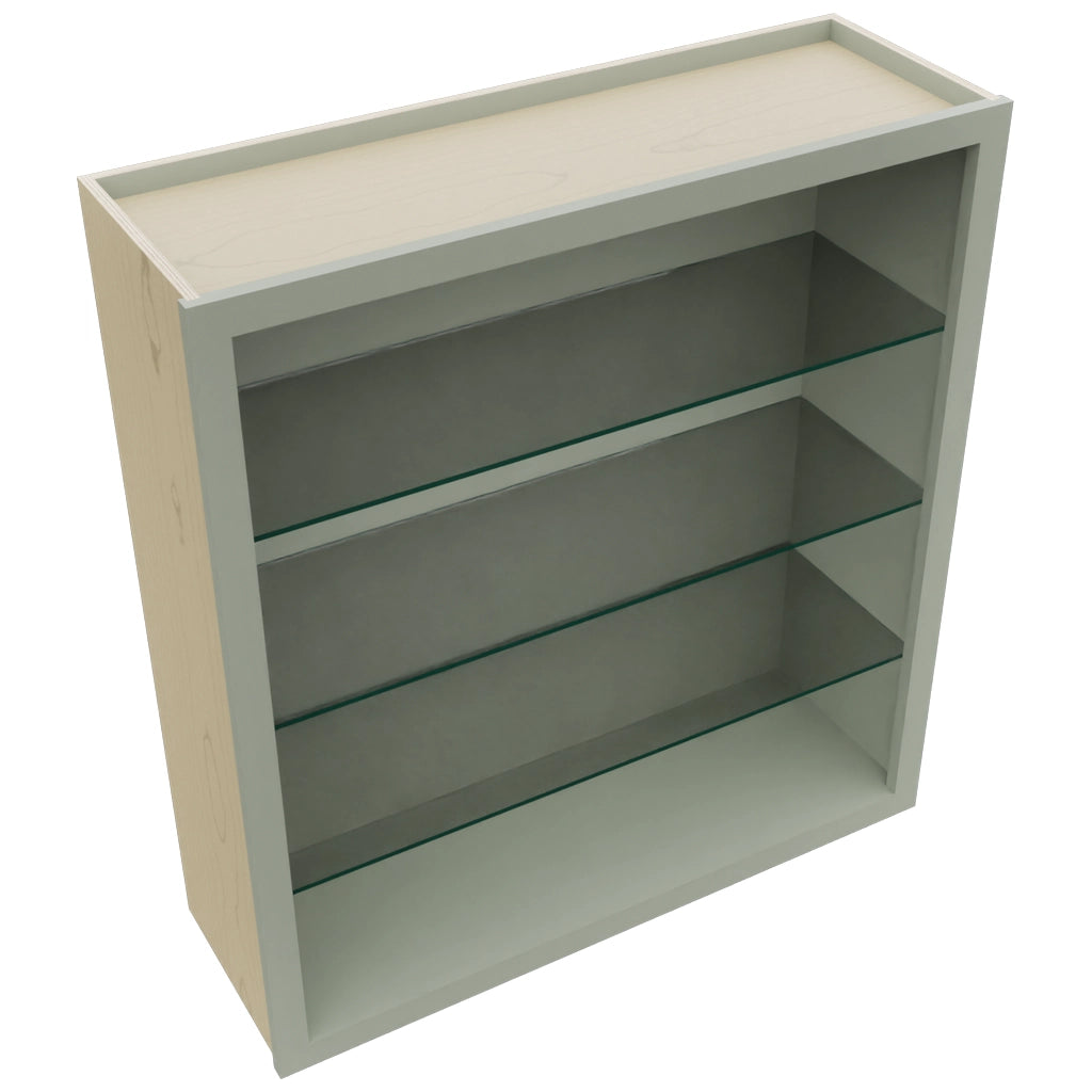 Fabuwood Pistachio Green NDW3639 Wall Standard No Door Cabinet, Top View