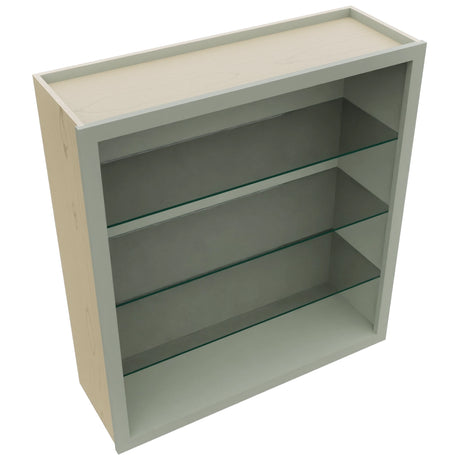 Fabuwood Pistachio Green NDW3639 Wall Standard No Door Cabinet, Top View