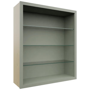 Fabuwood Pistachio Green NDW3642 Wall Standard No Door Cabinet, Front View