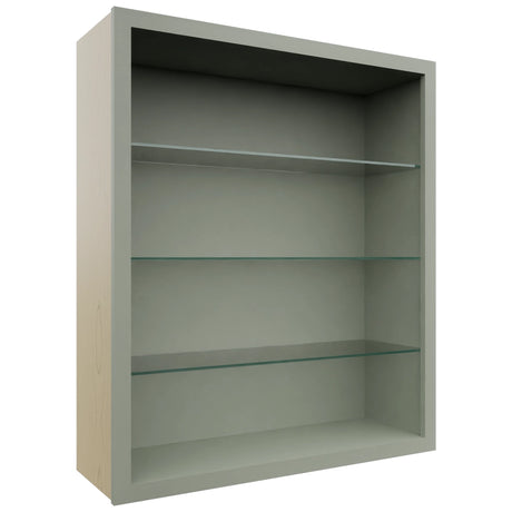 Fabuwood Pistachio Green NDW3642 Wall Standard No Door Cabinet, Front View