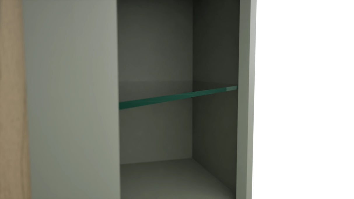 Fabuwood Pistachio Green NDWDC2430 Wall Corner Diagonal No Door Cabinet, Detail View