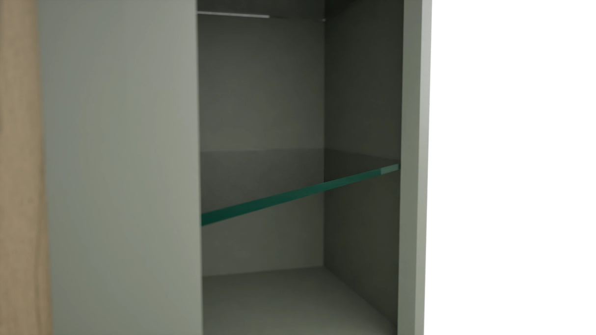 Fabuwood Pistachio Green NDWDC2436 Wall Corner Diagonal No Door Cabinet, Detail View