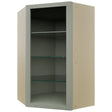 Fabuwood Pistachio Green NDWDC2439 Wall Corner Diagonal No Door Cabinet, Front View