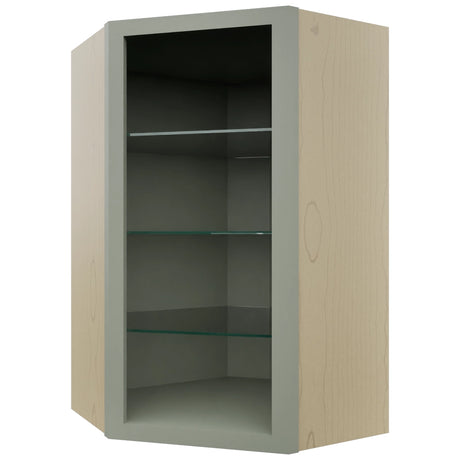 Fabuwood Pistachio Green NDWDC2439 Wall Corner Diagonal No Door Cabinet, Front View
