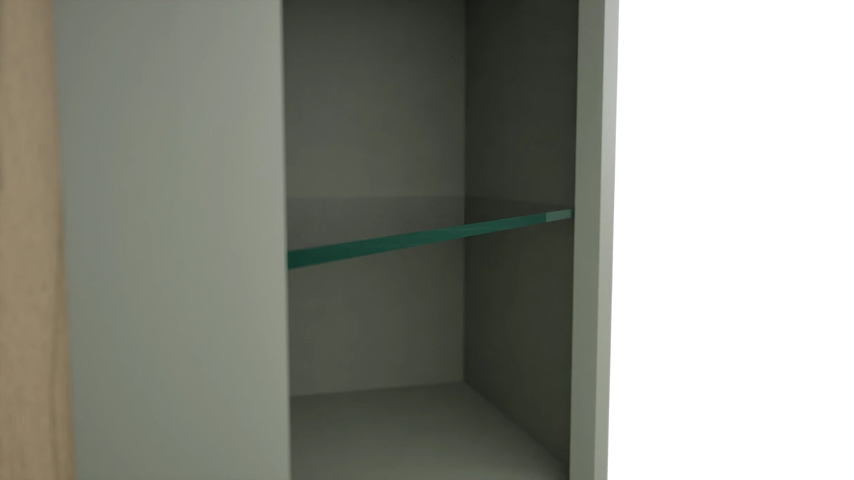 Fabuwood Pistachio Green NDWDC2439 Wall Corner Diagonal No Door Cabinet, Detail View