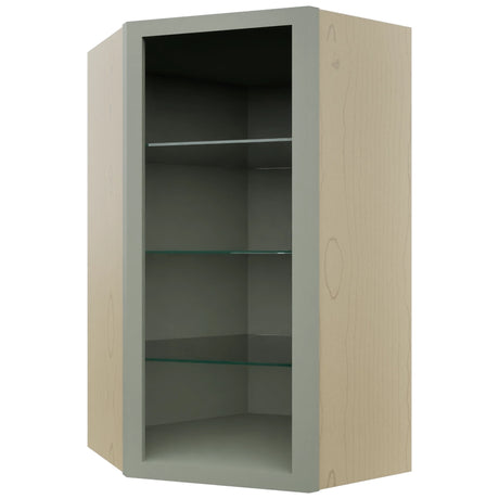 Fabuwood Pistachio Green NDWDC2442 Wall Corner Diagonal No Door Cabinet, Front View