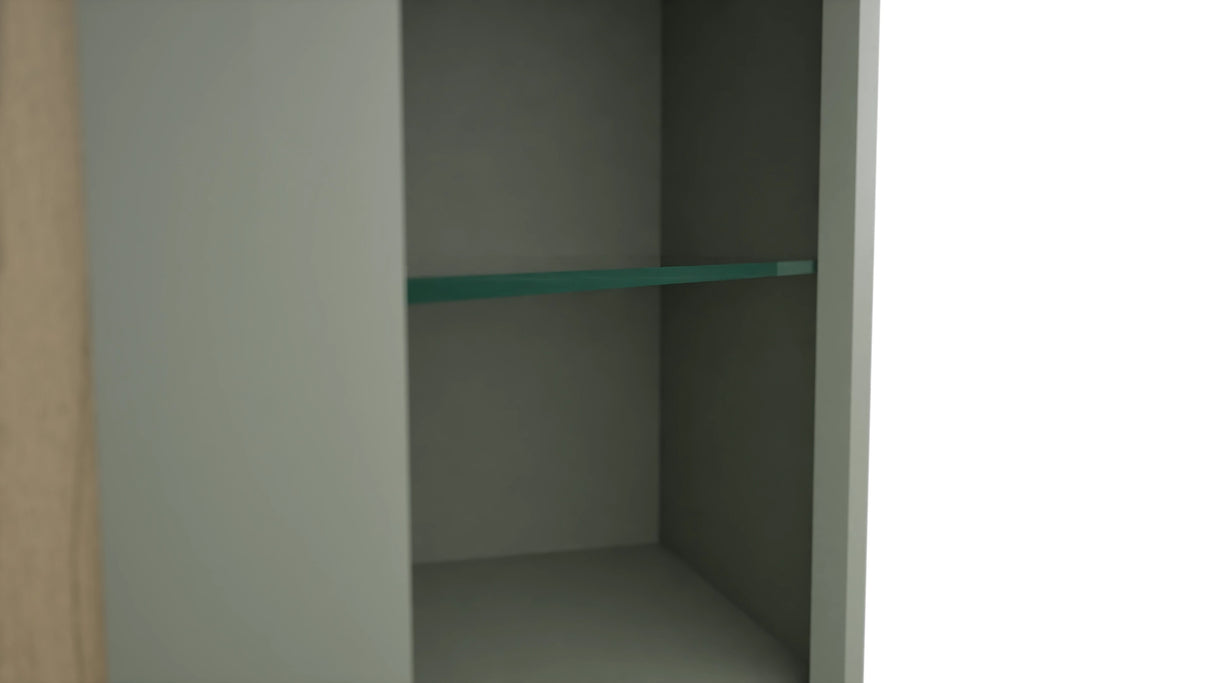 Fabuwood Pistachio Green NDWDC2442 Wall Corner Diagonal No Door Cabinet, Detail View