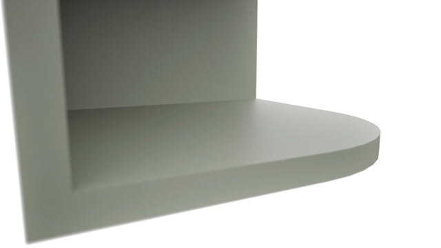Fabuwood Pistachio Green OE1236 Wall Open End Cabinet, Detail View