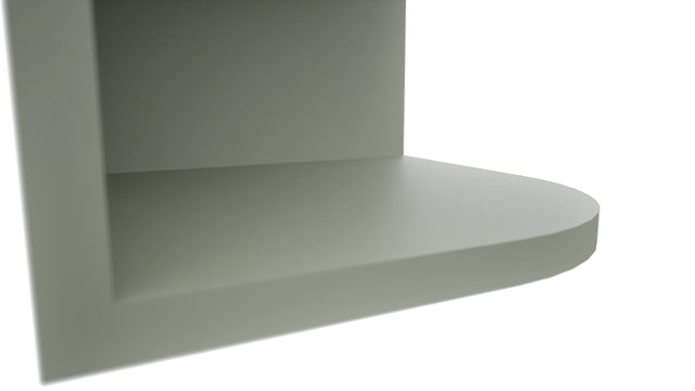 Fabuwood Pistachio Green OE1239 Wall Open End Cabinet, Detail View