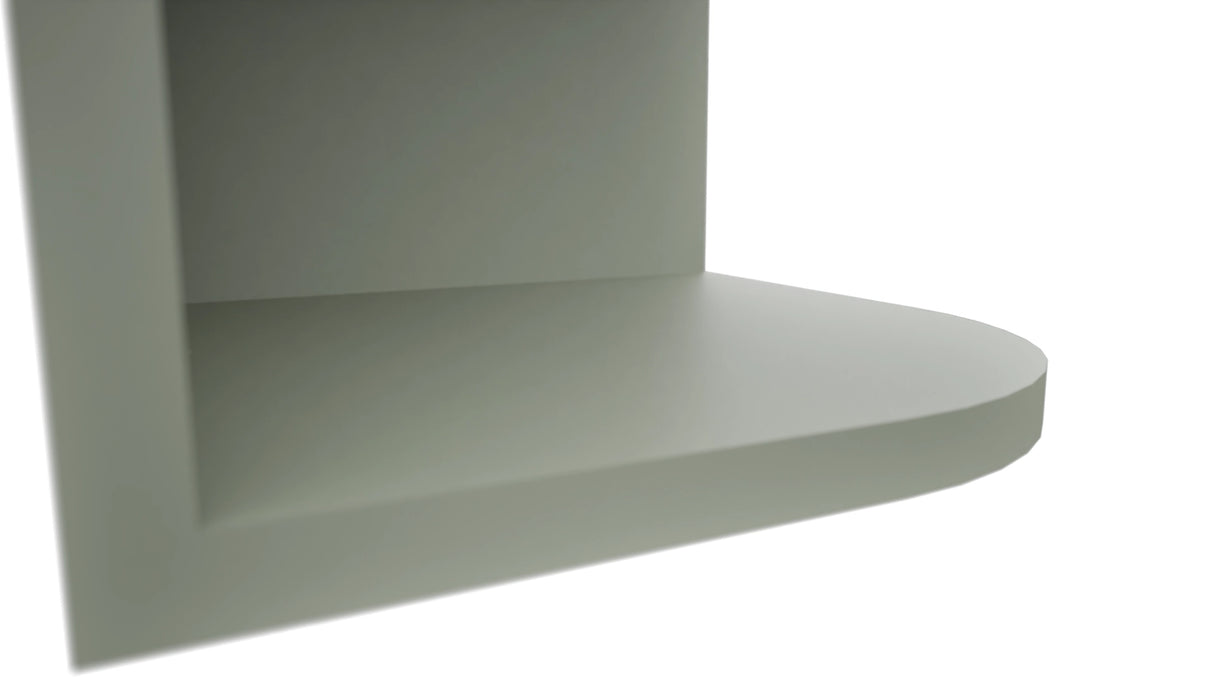 Fabuwood Pistachio Green OE1242 Wall Open End Cabinet, Detail View
