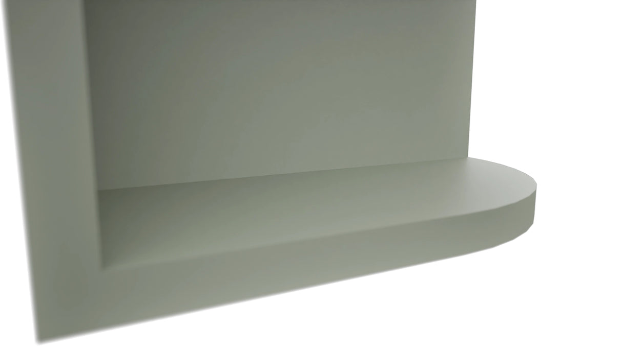 Fabuwood Pistachio Green OEL639 Wall Open End Cabinet, Detail View