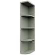 Fabuwood Pistachio Green OER636 Wall Open End Cabinet, Front View