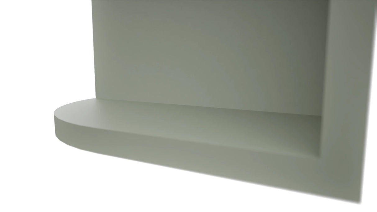Fabuwood Pistachio Green OER639 Wall Open End Cabinet, Detail View