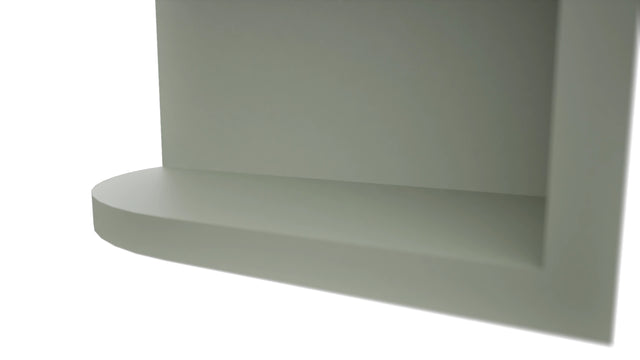 Fabuwood Pistachio Green OER639 Wall Open End Cabinet, Detail View