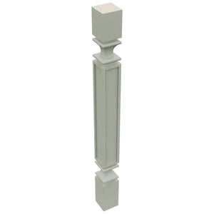 Fabuwood Pistachio Green SP3X3 Base Post, Top View