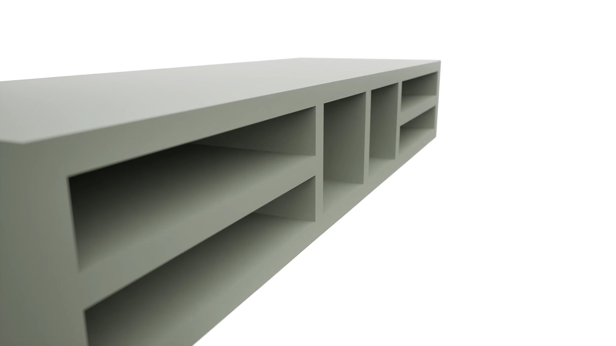 Fabuwood Pistachio Green WO366 Wall Organizer Rack, Detail View
