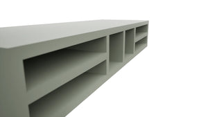 Fabuwood Pistachio Green WO366 Wall Organizer Rack, Detail View