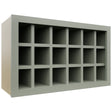 Fabuwood Pistachio Green WR3018 Wall Wine Rack, Front View