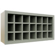Fabuwood Pistachio Green WR3618 Wall Wine Rack, Front View