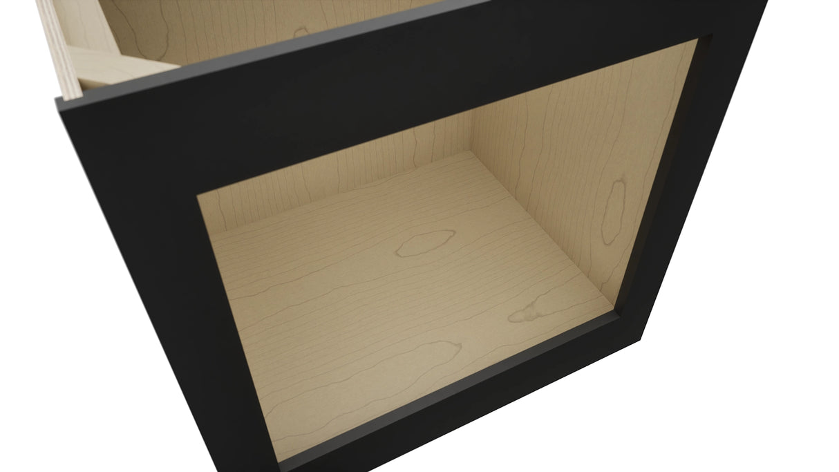 Fabuwood Pitch Black BOC30 Base Oven Cabinet, Detail View