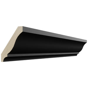 Fabuwood Pitch Black CM-6 Molding, Front View