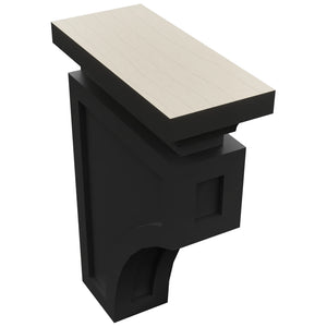 Fabuwood Pitch Black CMCB Corbel, Top View