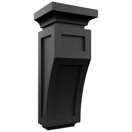 Fabuwood Pitch Black CML Corbel, Front View