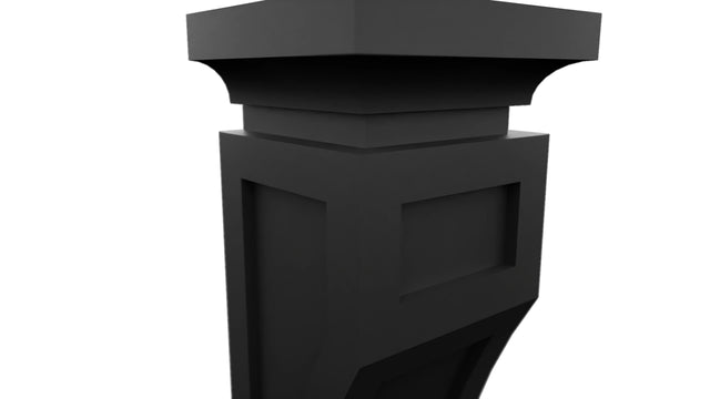 Fabuwood Pitch Black CML Corbel, Detail View