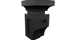 Fabuwood Pitch Black CMS Corbel, Detail View