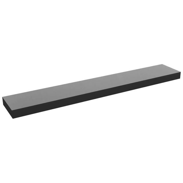 Fabuwood Pitch Black FLS60 Wall Floating Shelf, Front View