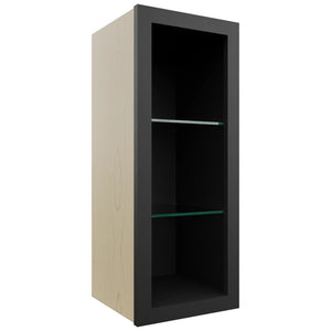 Fabuwood Pitch Black NDW1230 Wall Standard No Door Cabinet, Front View