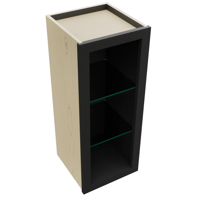 Fabuwood Pitch Black NDW1230 Wall Standard No Door Cabinet, Top View