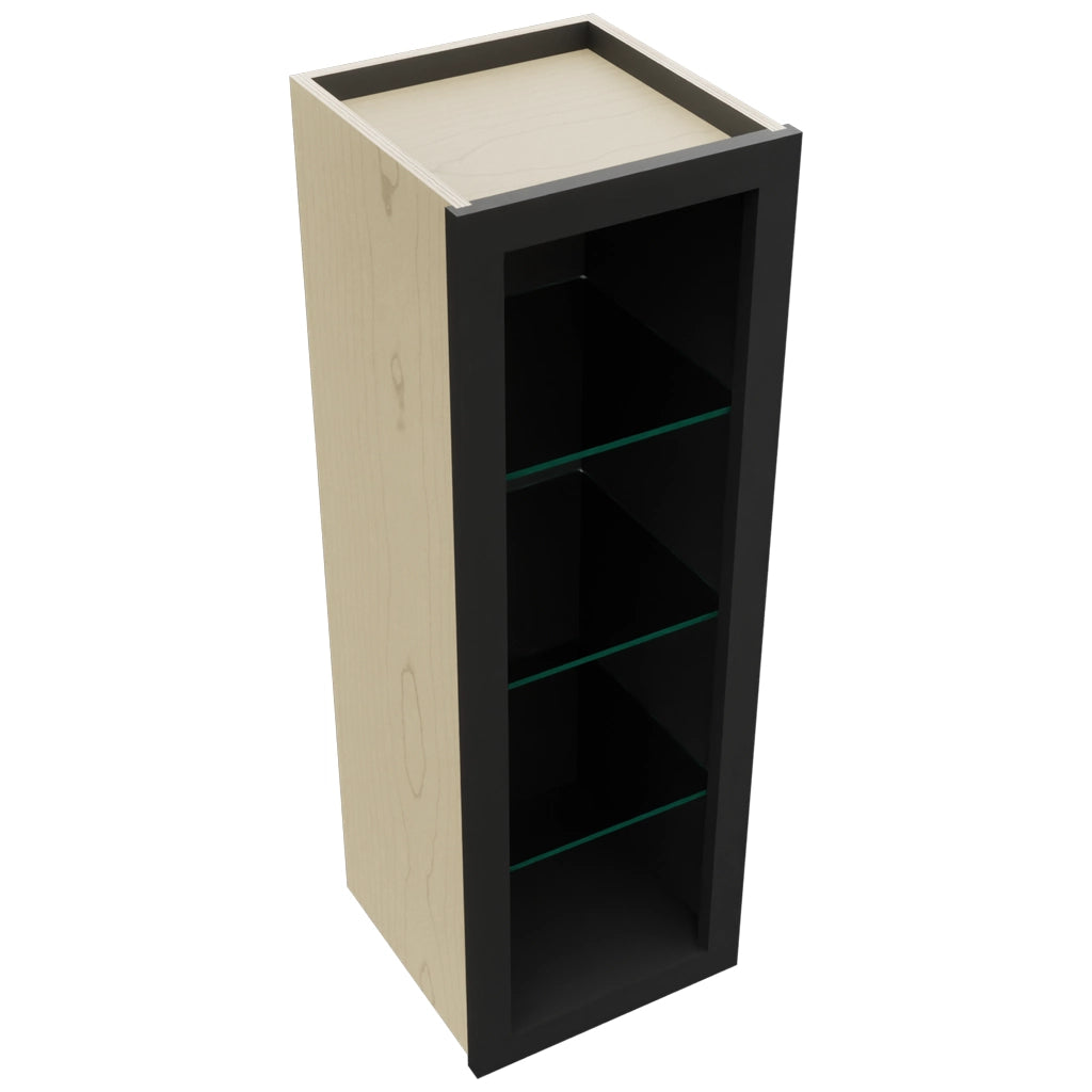 Fabuwood Pitch Black NDW1236 Wall Standard No Door Cabinet, Top View